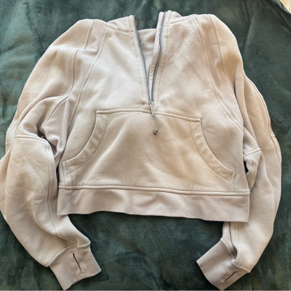 lululemon athletica Gray Half-Zip Jacket